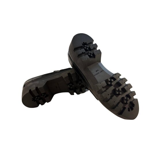 TORY BURCH EVERLY LEATHER LUG SOLE BLACK LOAFER, SIZE 8.5, NEW, W/O TAGS - Picture 7 of 7